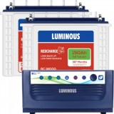 Luminous Eco Volt +1650VA Pure Sine Wave Inverter & Luminous Red Charge TT18000 150AH Tall Tubular B